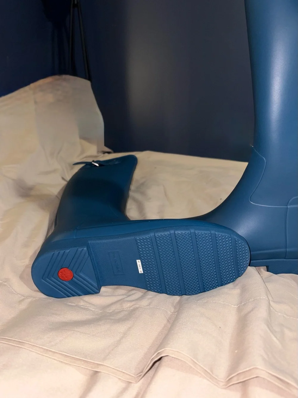 Hunter Original Refined Tall Rain Boots Women’s Size 9 Rock Pool Blue NIB